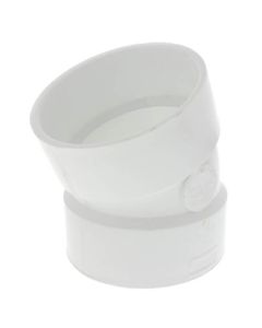 4" PVC DWV 22.5° Elbow
