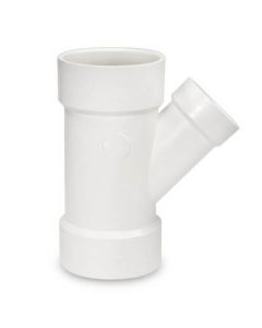 8" x 8" x 3" PVC DWV Wye (Bushing Sized)