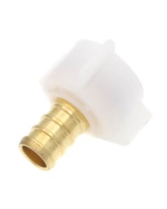 1/2" PEX Crimp x 1/2" FIP Faucet Swivel Adapter - Plastic Nut (Lead Free)