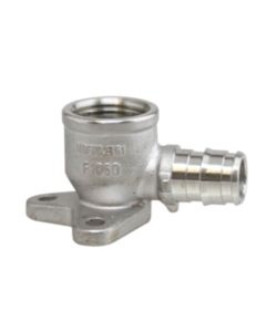 3/4" 304 Stainless Steel Expansion PEX x 1/2" Female 90-Degree Drop Ear Elbow