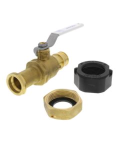 1" PEX x 1-1/4" NPSM ProPEX LF Brass Straight Water Service Meter Valve